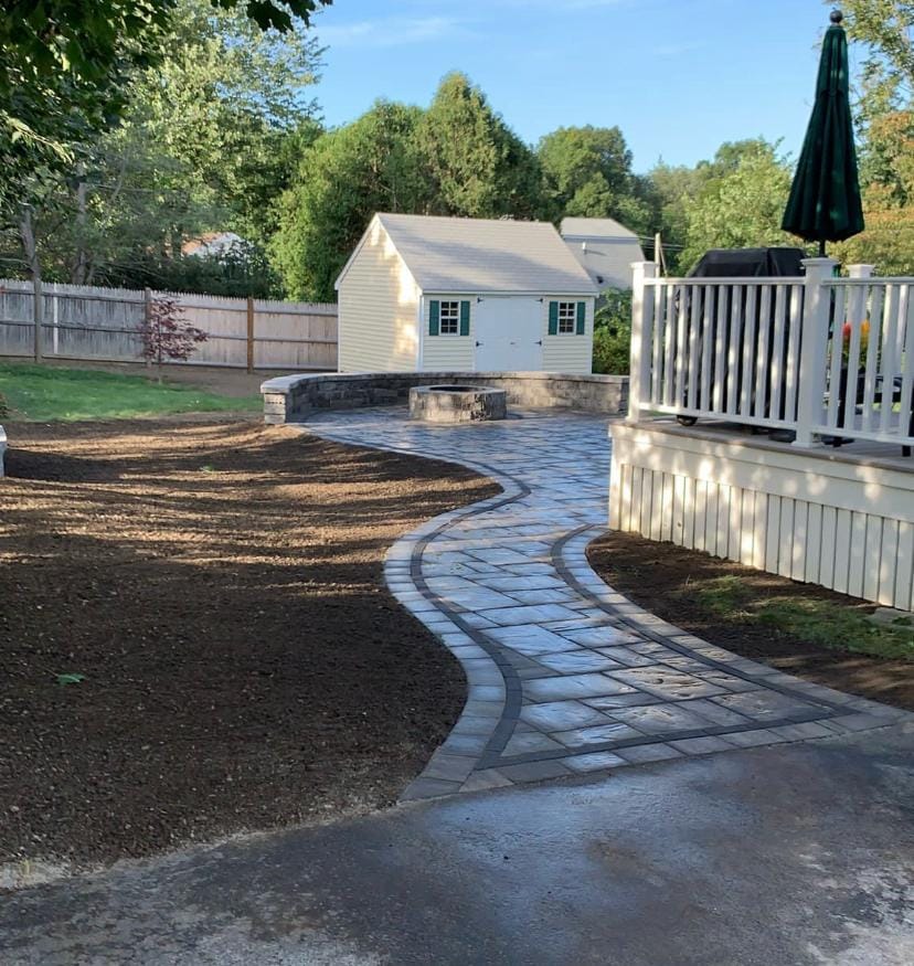 Stone Walkway — Marshfield, MA