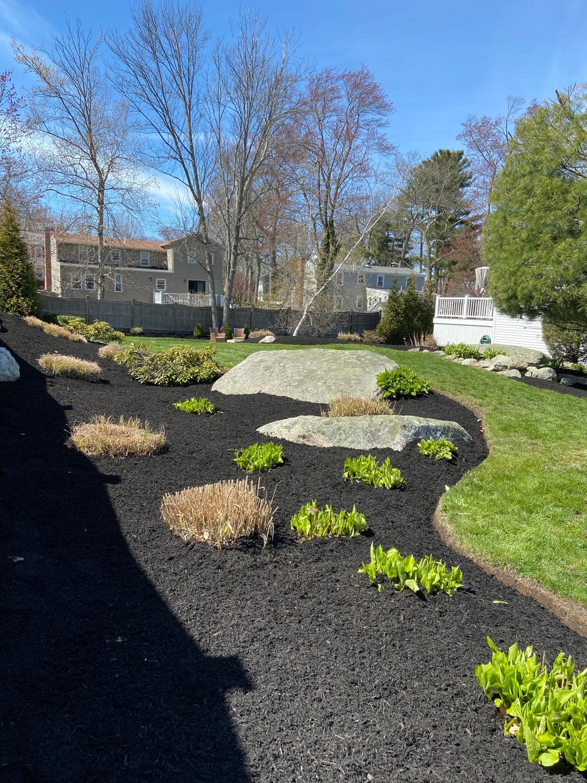 Landscaping project by Grow'N Mow on the South Shore of Massachusetts
