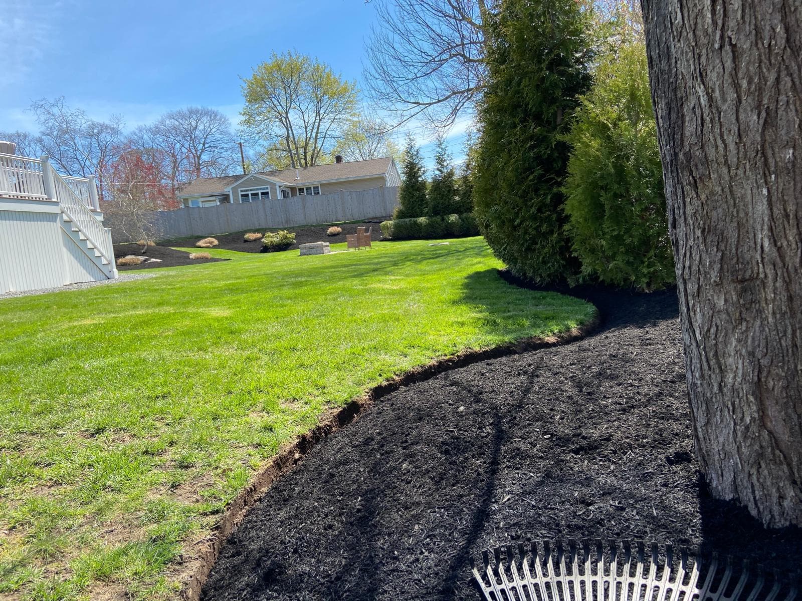 Landscaping project by Grow'N Mow on the South Shore of Massachusetts