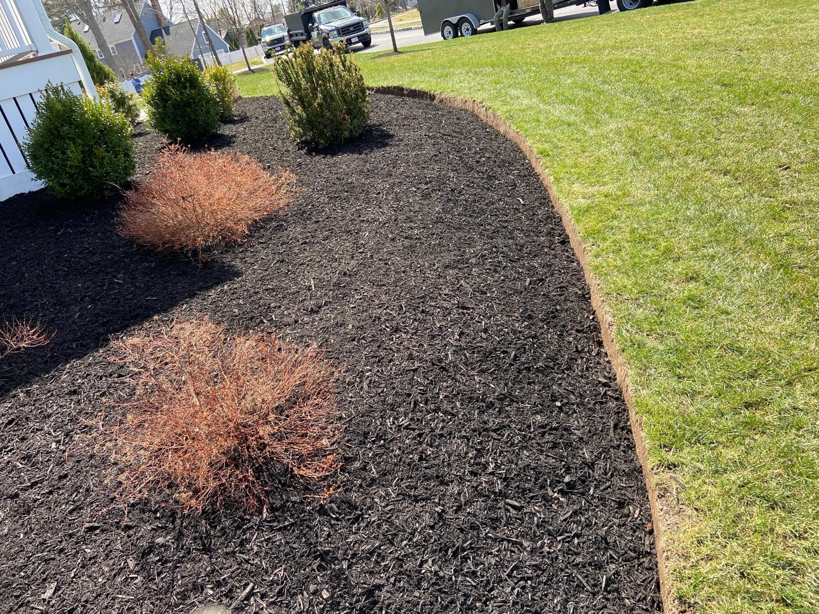 Landscaping project by Grow'N Mow on the South Shore of Massachusetts