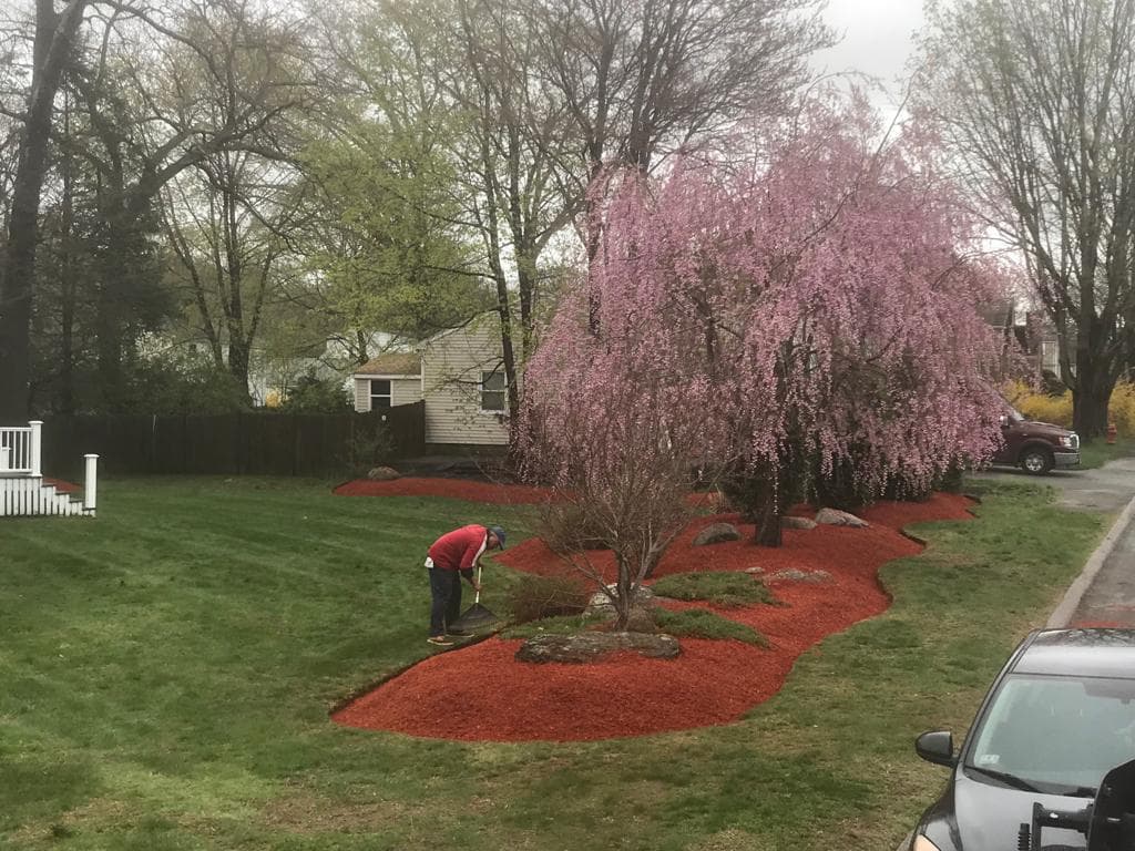 Landscaping project by Grow'N Mow on the South Shore of Massachusetts