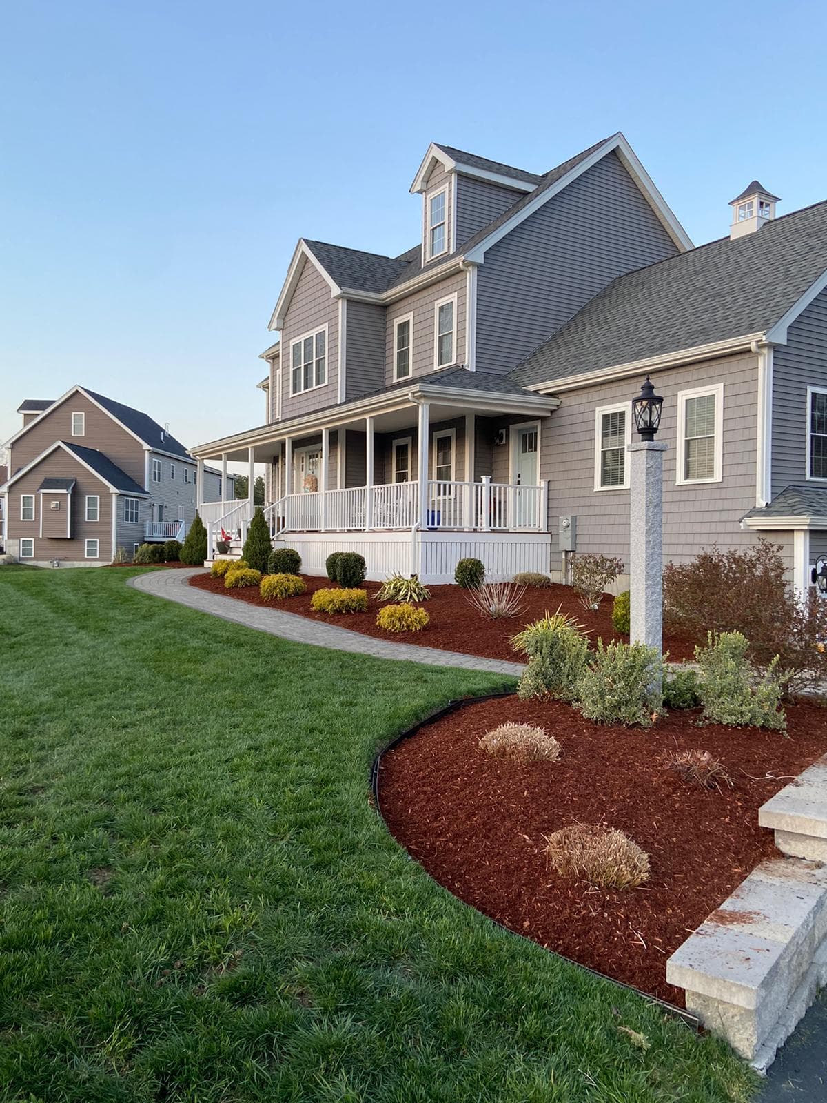 Landscaping project by Grow'N Mow on the South Shore of Massachusetts