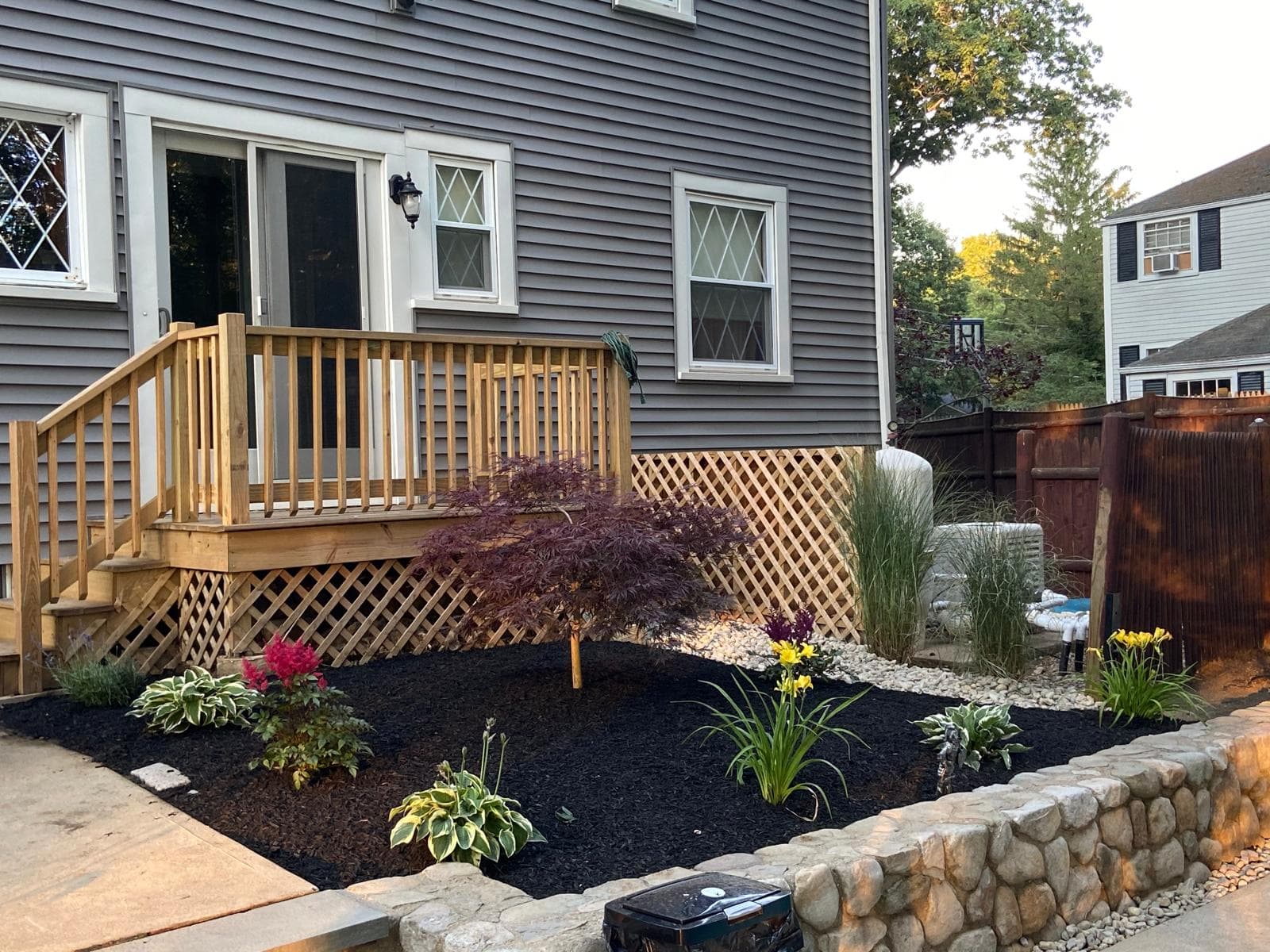 Landscaping project by Grow'N Mow on the South Shore of Massachusetts